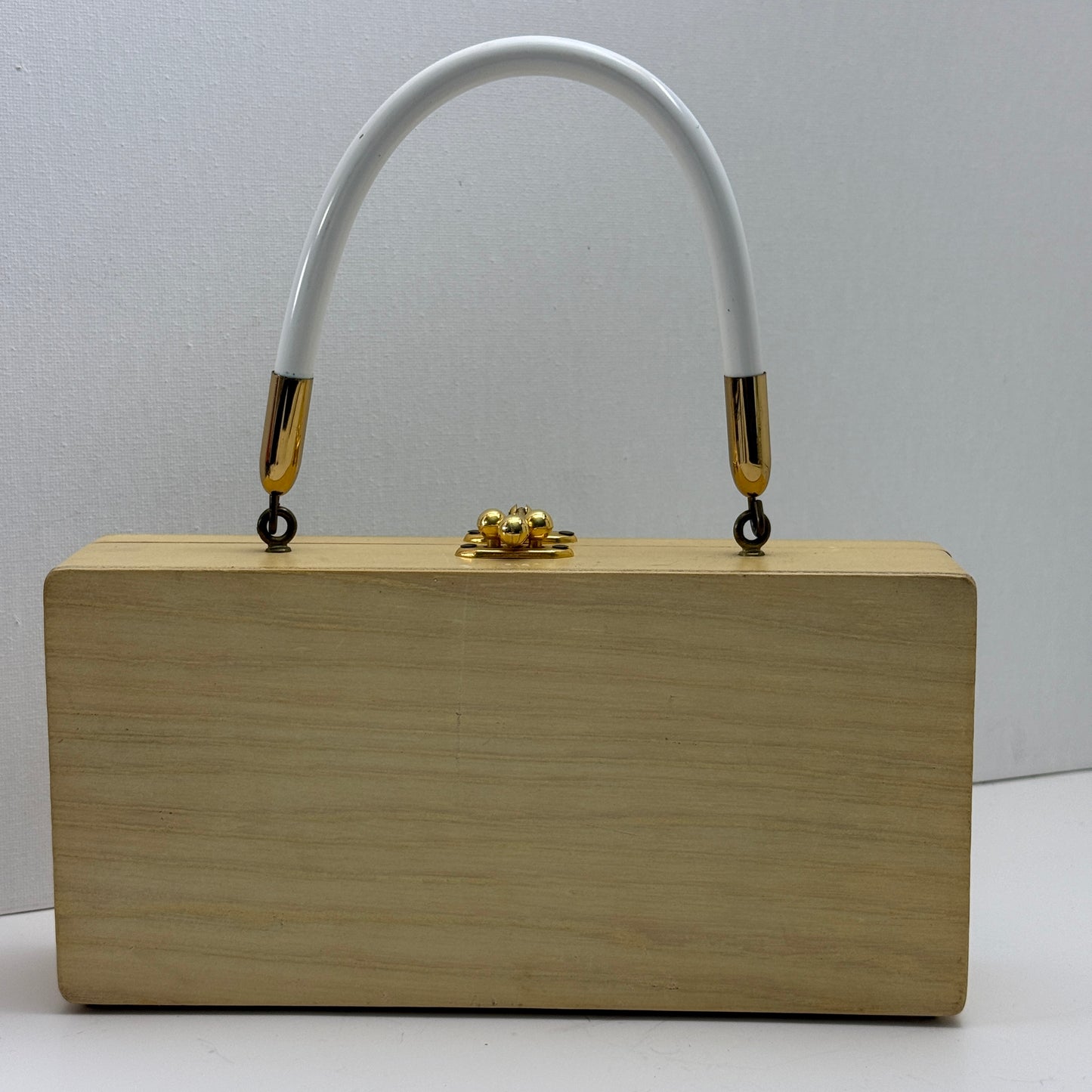 Vintage Enid Collins Box Bag Wooden Handbag Purse Turtle Design Texas